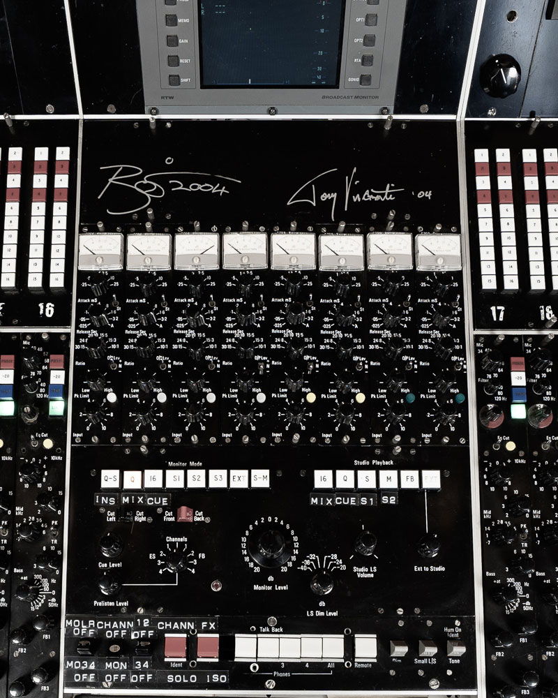 Helios console signed by David Bowie